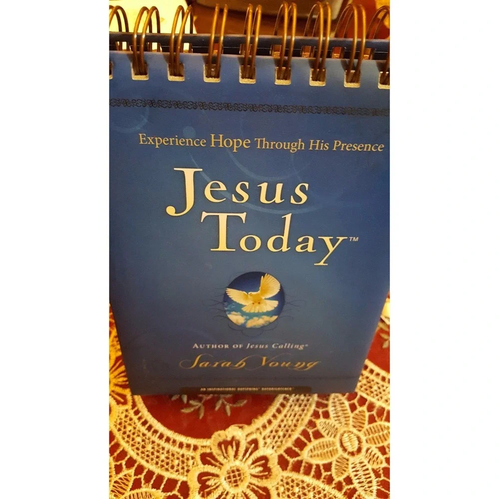 Jesus Today by Sarah Young Experience Hope Through His Presence Spiral Flip Stan